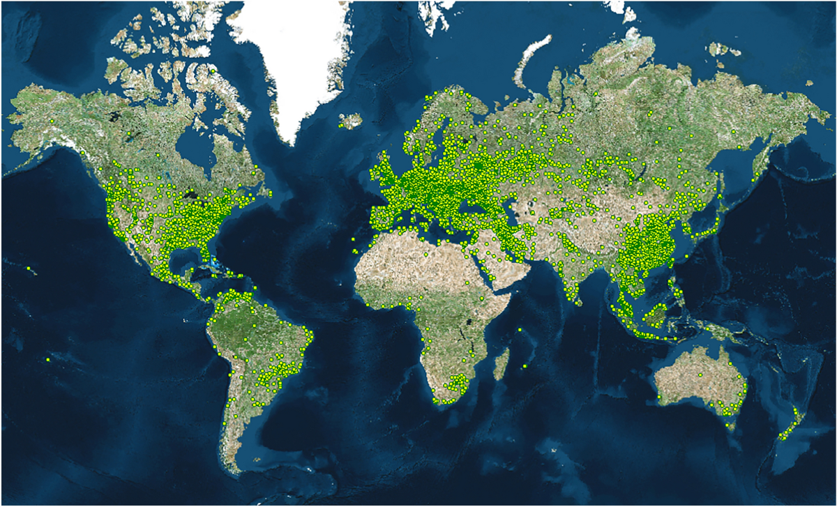 global finance world map blockchain